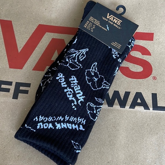 VANS “Off The Wall” Women’s socks "Thank you. Have a nice day." - Picture 3 of 12